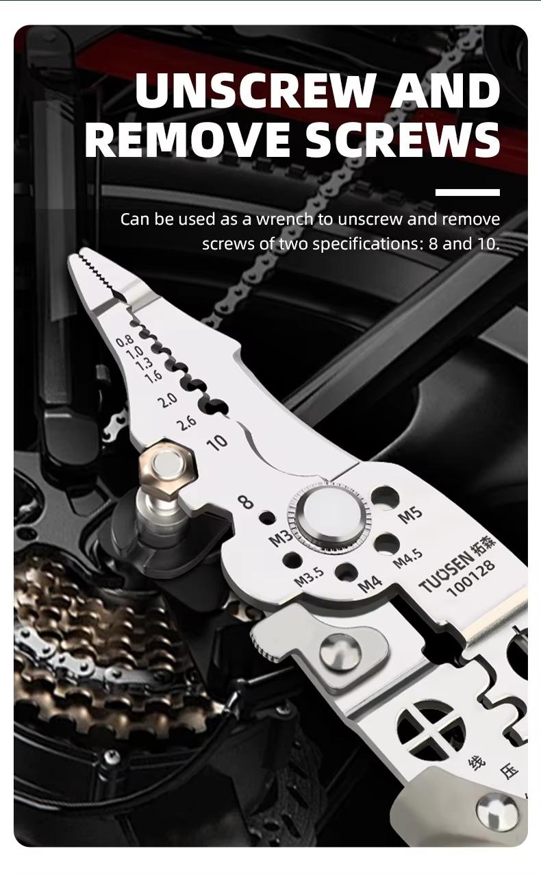 Electrician Wire Stripper Pliers Multi-Function β Chrome Vanadium Steel Heavy Duty Tool Pakistan