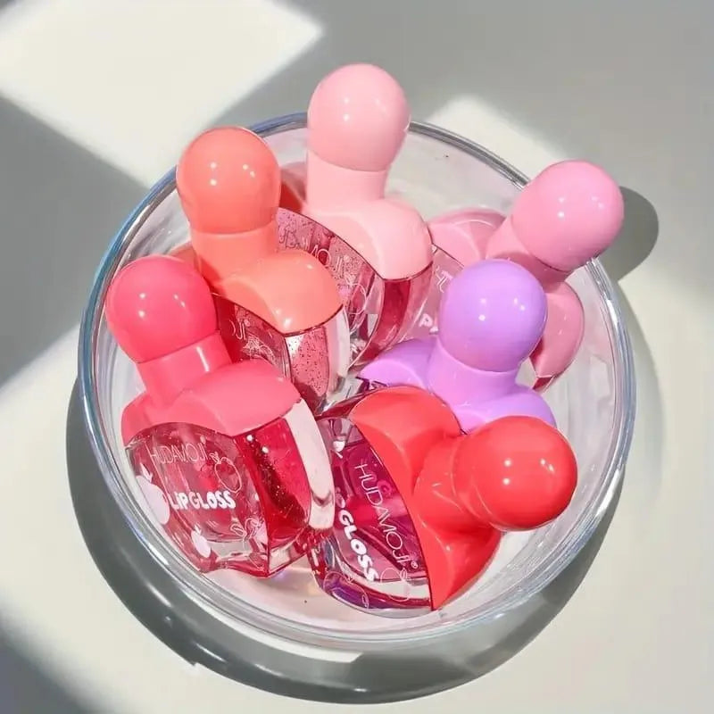 Hudamoji Sweet & Fragrant Lip Gloss – High Pigmented Glossy Pink (Pack of 2)