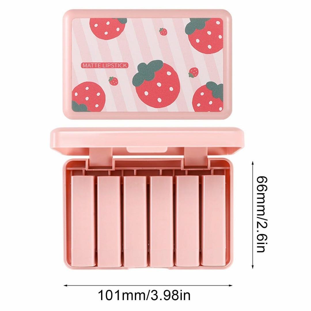 DragonRanee Matte Lipstick Set (Pack of 6) – Long Lasting & Smudge-Proof Shades