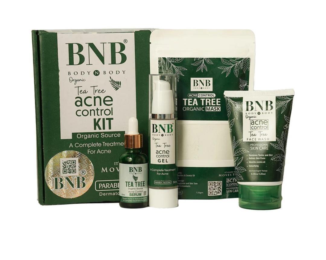 Tea Tree Acne Control Kit – 4 Pcs Skincare Set for All Skin Types