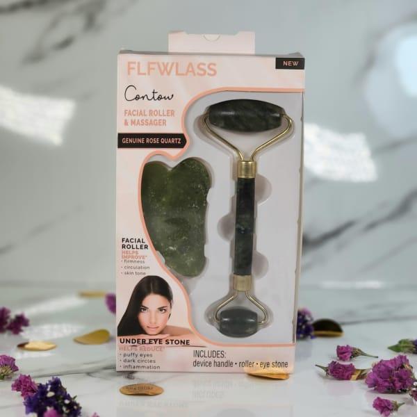 Jade Roller & Gua Sha Set – Facial Massage Tool for Skin Care & Anti-Aging