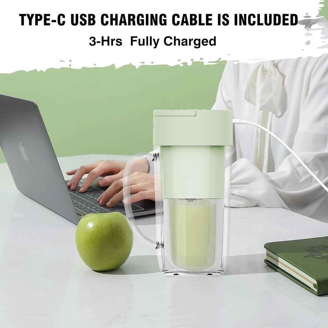 Portable Electric Juice Cup Blender – Rechargeable Travel Juicer Bottle for Office & Home
