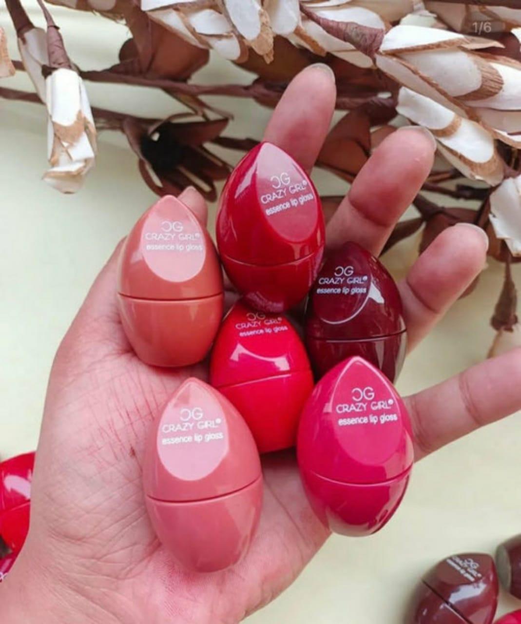 Egg-Shaped Hydrating Lip Gloss - Velvet Glossy Finish (Pack of 2)