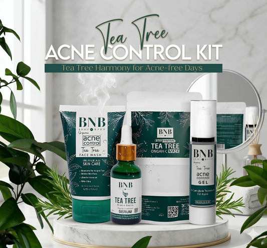 Tea Tree Acne Control Kit – 4 Pcs Skincare Set for All Skin Types