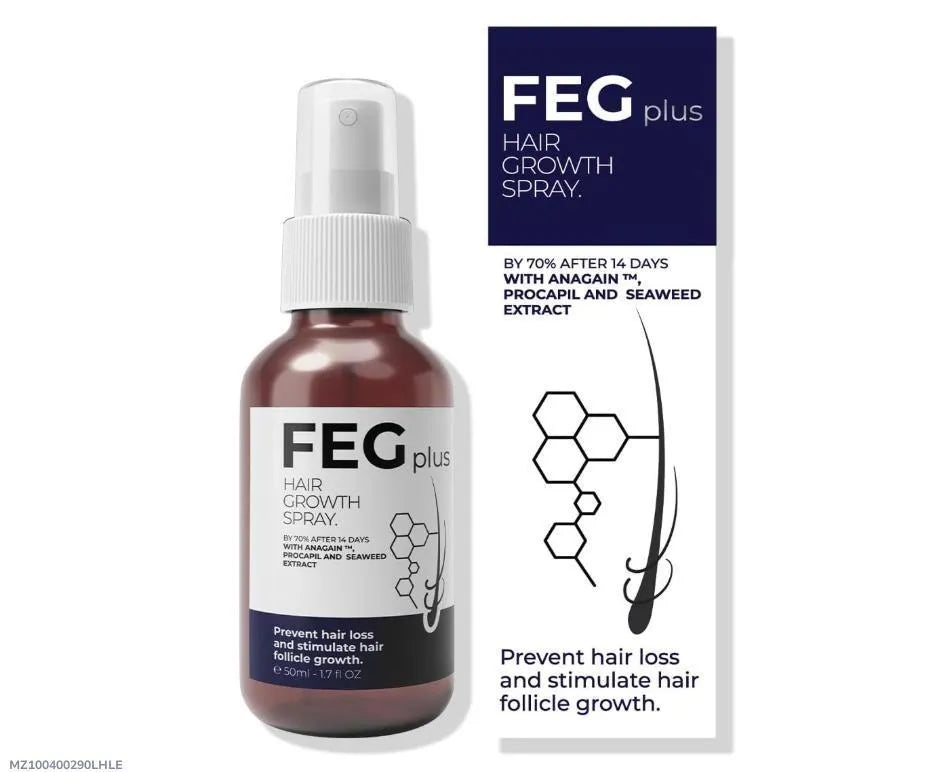 FEG Plus Hair Growth Spray – Advanced Anti-Hair Loss Formula with Anagain™ & Procapil